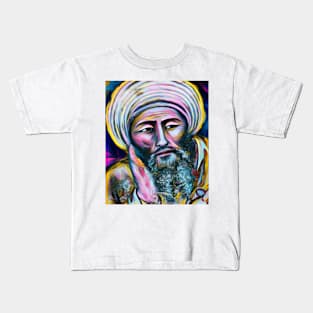 Averroes Portrait | Averroes Artwork 10 Kids T-Shirt